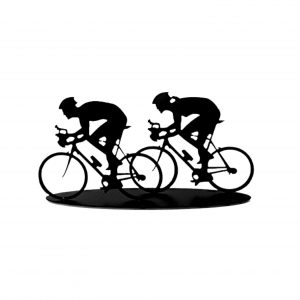 The Biking Couple- Metal Sculpture