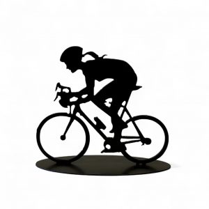 The Biking Lady- Metal Sculpture
