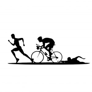 The Triathlon Man- Metal sculpture