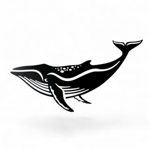 Pacific Humpback Whale Metal Artwork