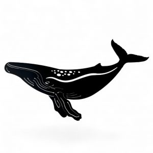Coastal Humpback Whale Metal Artwork