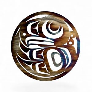 The First Nation's Eagle Round- Metal Artwork